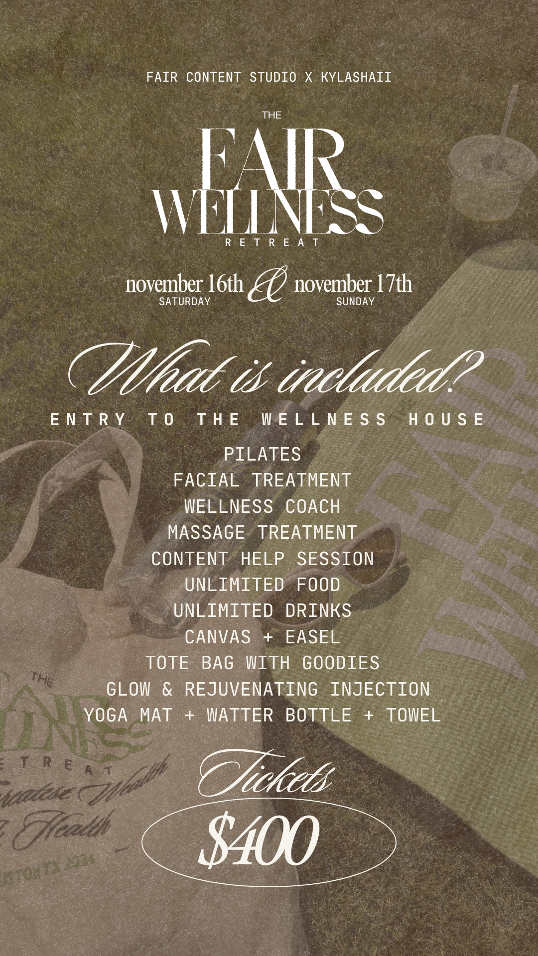 The Fair Wellness Retreat | THE WELLNESS HOUSE TICKET